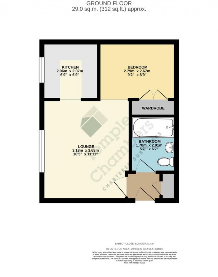 Floorplan for Barbot Close, Edmonton, N9