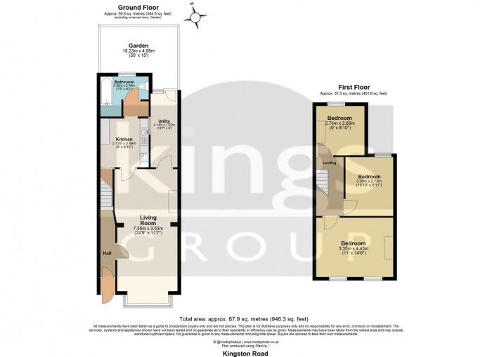 Floorplan for Kingston Road, Edmonton, N9