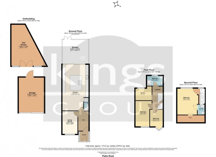 Floorplan for Platts Road, Enfield