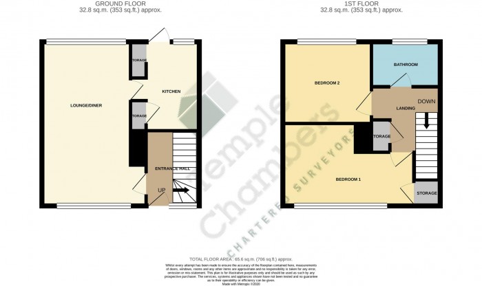 Floorplan for Little Grove Field, Harlow
