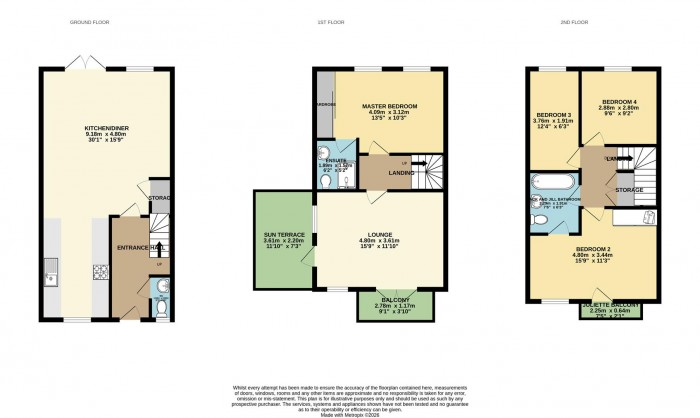 Floorplan for Greenfinch Way, Newhall, Harlow