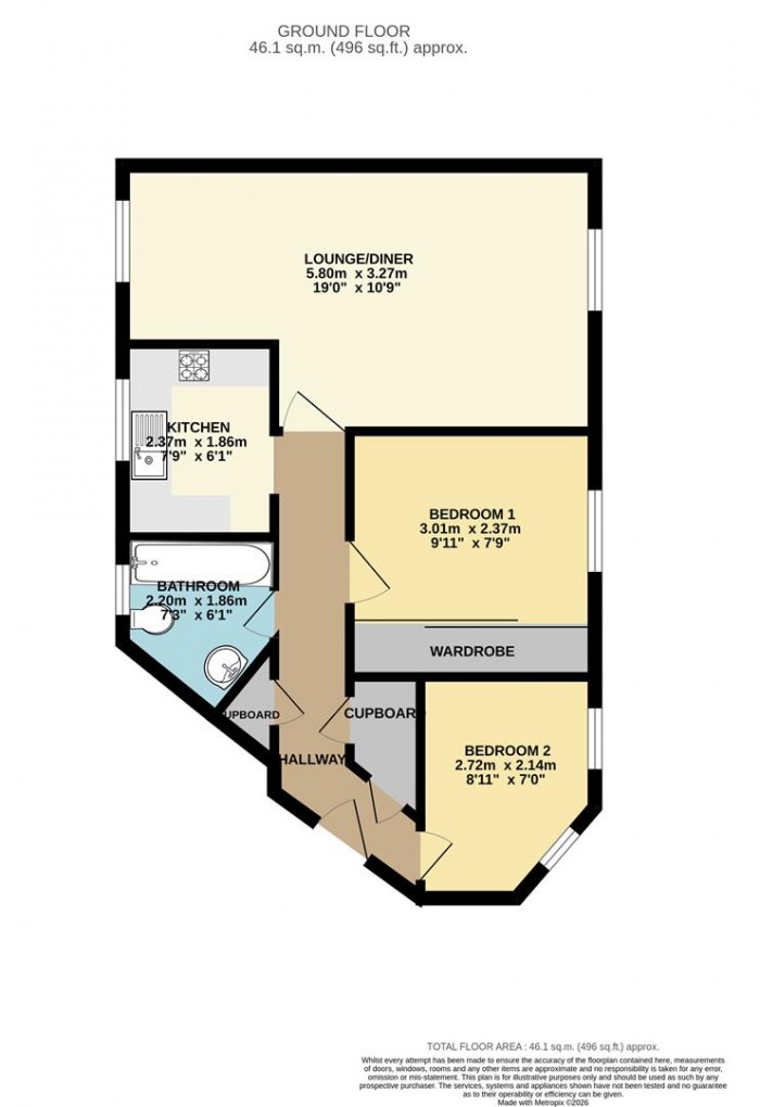 Floorplan for Hadley Grange, Church Langley