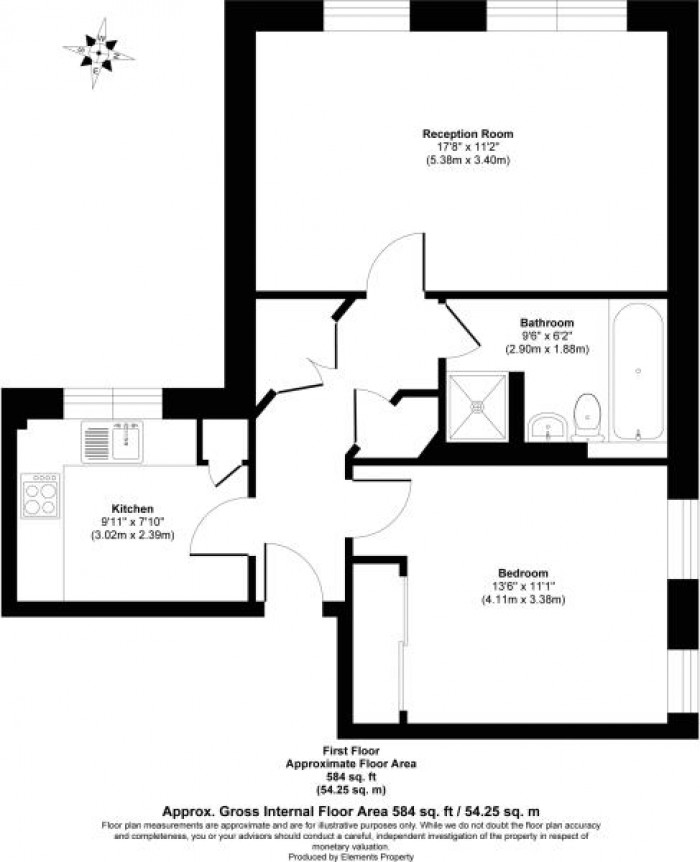 Floorplan for 1 Twig Folly Close, London