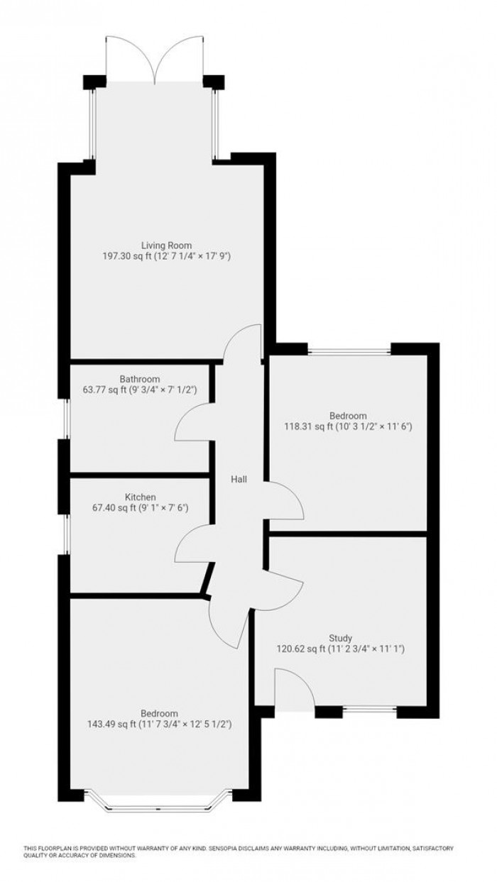 Floorplan for Sunset Avenue, London