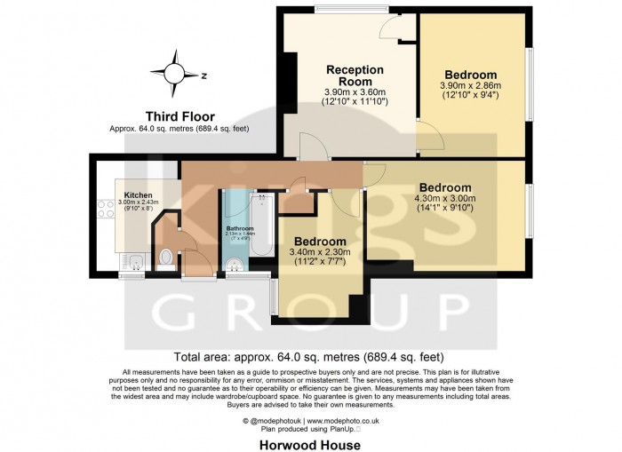 Floorplan for Pott Street, London