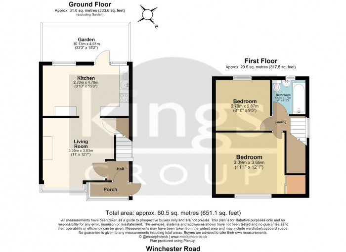 Floorplan for Winchester Road, Edmonton, N9