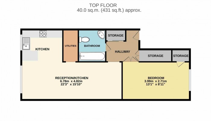 Floorplan for Northumberland Park, London