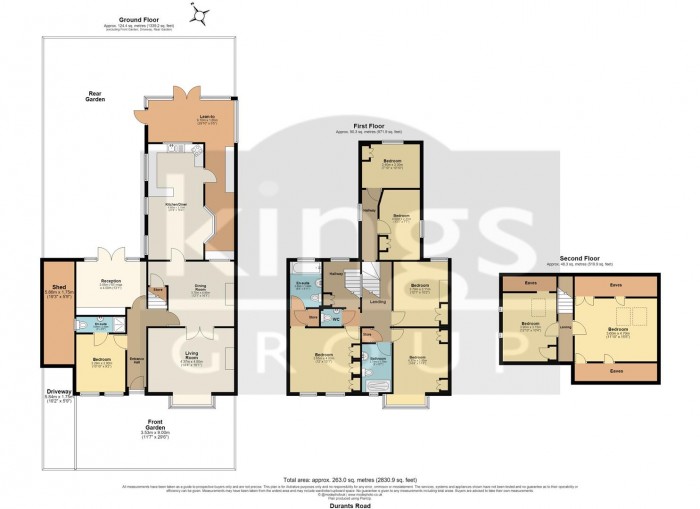 Floorplan for Durants Road, Enfield