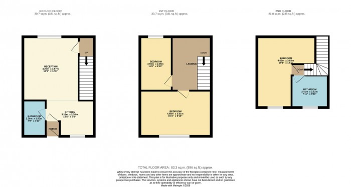Floorplan for Cheney Row, London