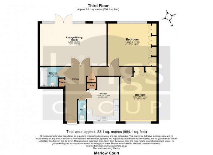 Floorplan for Chase Side, London