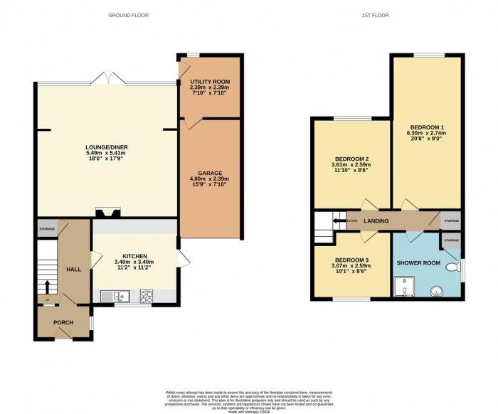 Floorplan for Elm Drive, Cheshunt, Waltham Cross