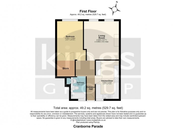 Floorplan for Mutton Lane, Potters Bar