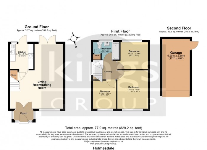 Floorplan for Holmesdale, Waltham Cross