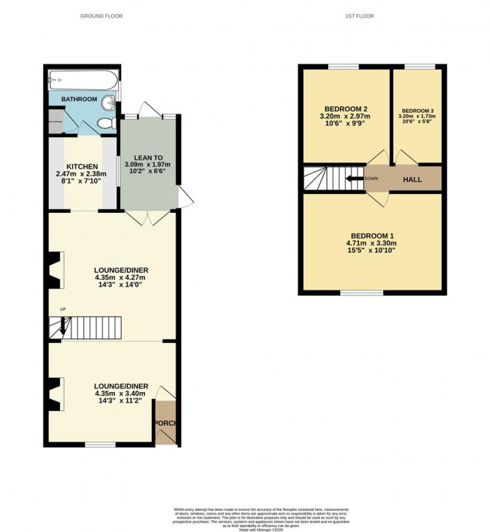 Floorplan for Molewood Road, Hertford
