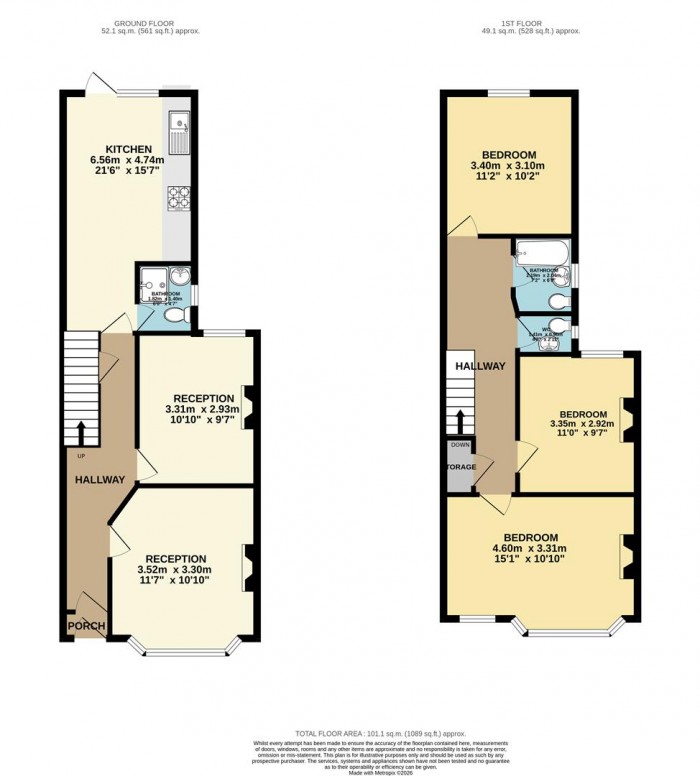 Floorplan for Gwendoline Avenue, London