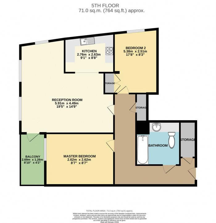 Floorplan for Daneland Walk, London