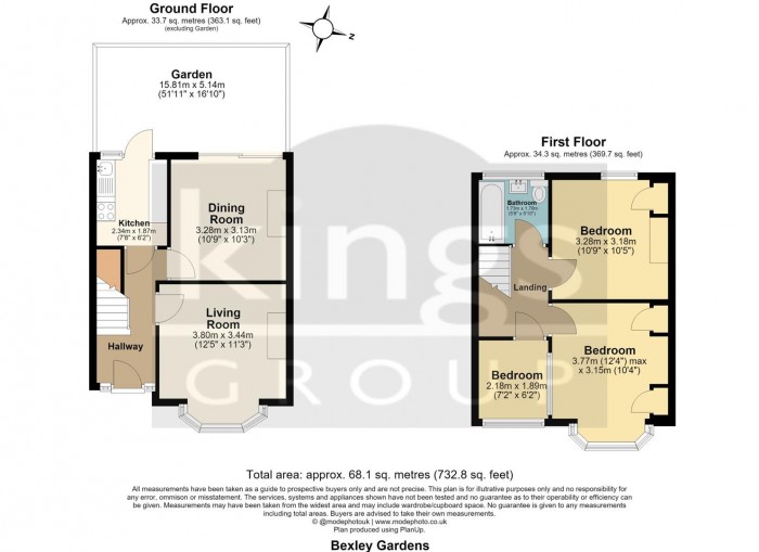 Floorplan for Bexley Gardens, Edmonton, N9