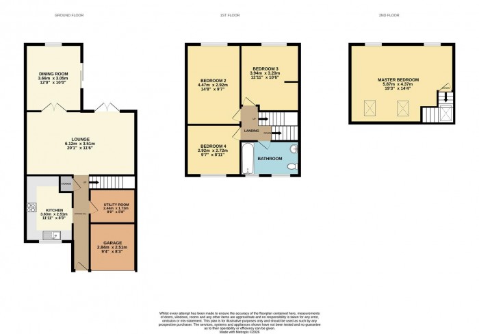 Floorplan for Claremont, Cheshunt, Waltham Cross