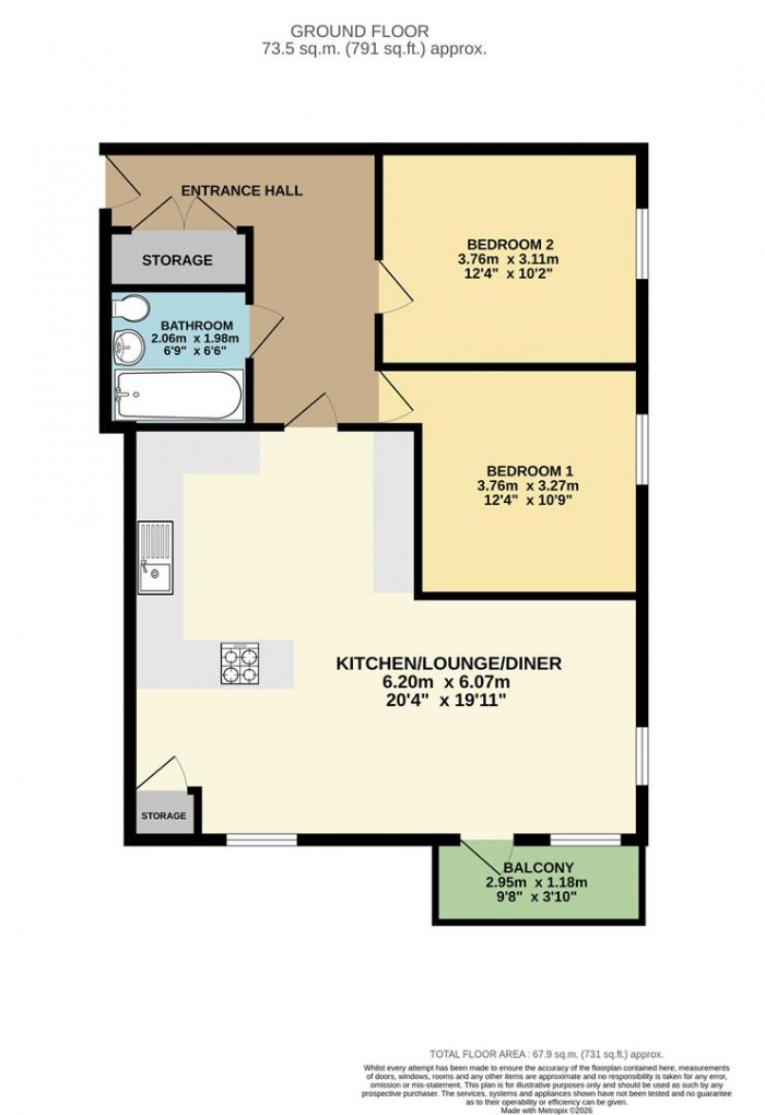 Floorplan for Skylark Place, Newhall, Harlow