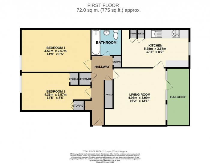 Floorplan for Kessock Close, London