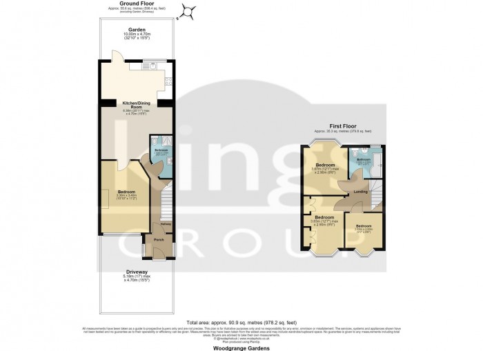 Floorplan for Woodgrange Gardens, Enfield