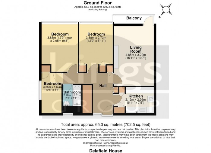 Floorplan for Christian Street, London